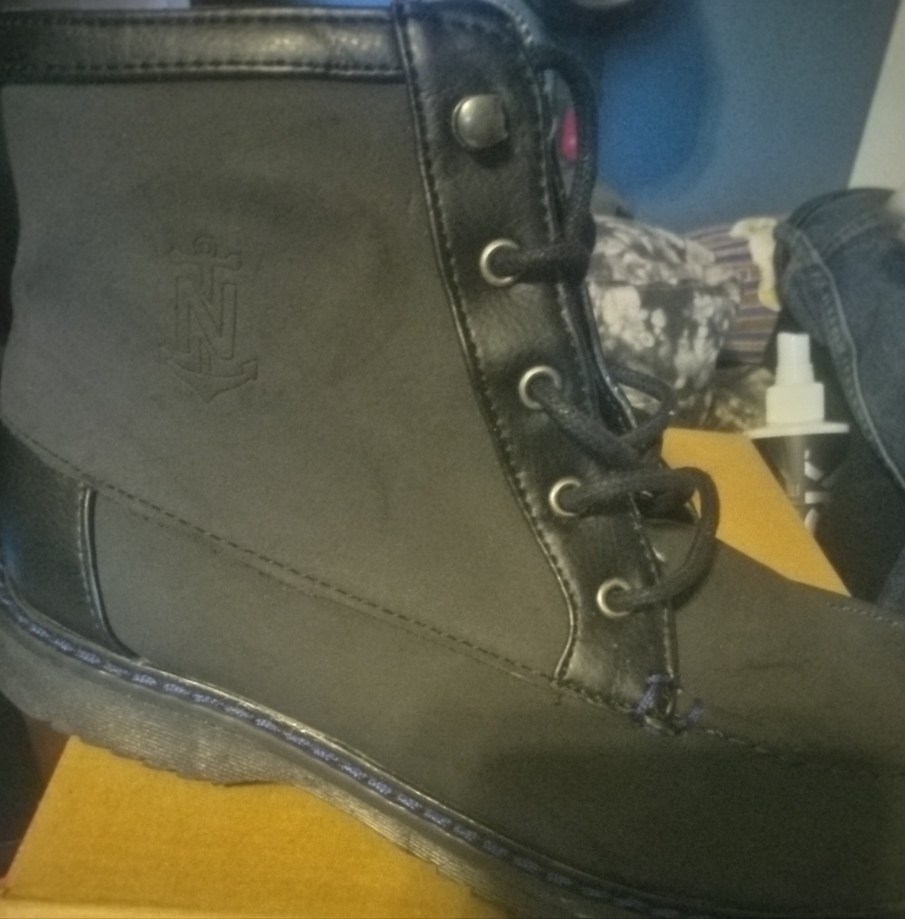 Nautica Black Kids Boots